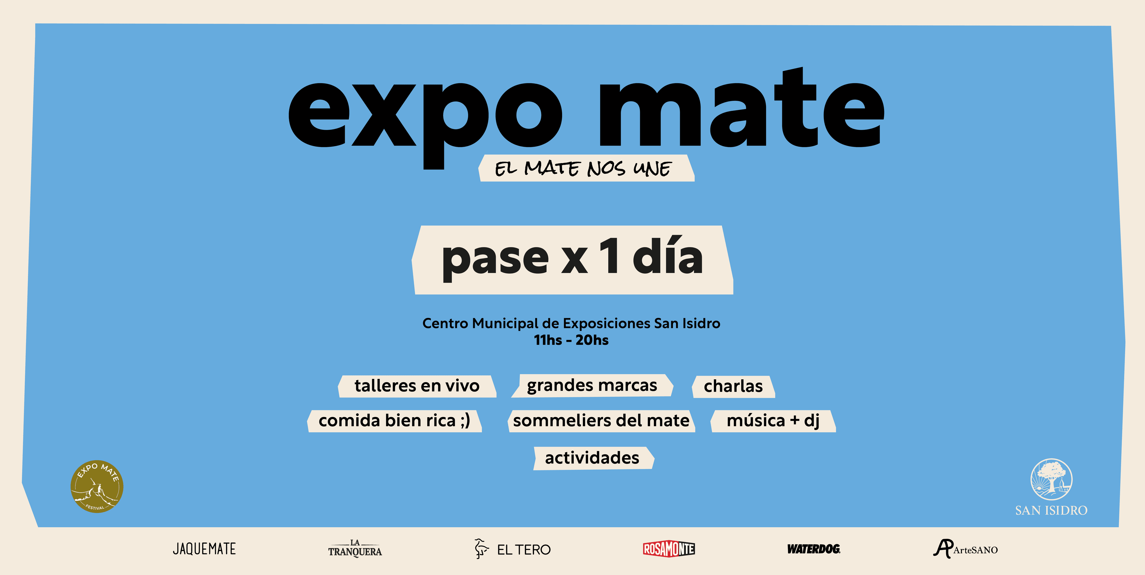EXPO MATE - PASE POR 1 SOLO DIA - 6.000AR$  